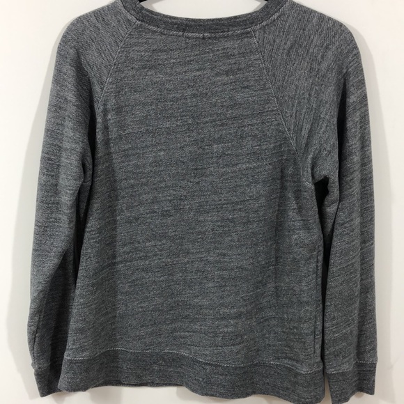 J. Crew>Jeweled gray marled crewneck sweater EUC - Picture 4 of 7